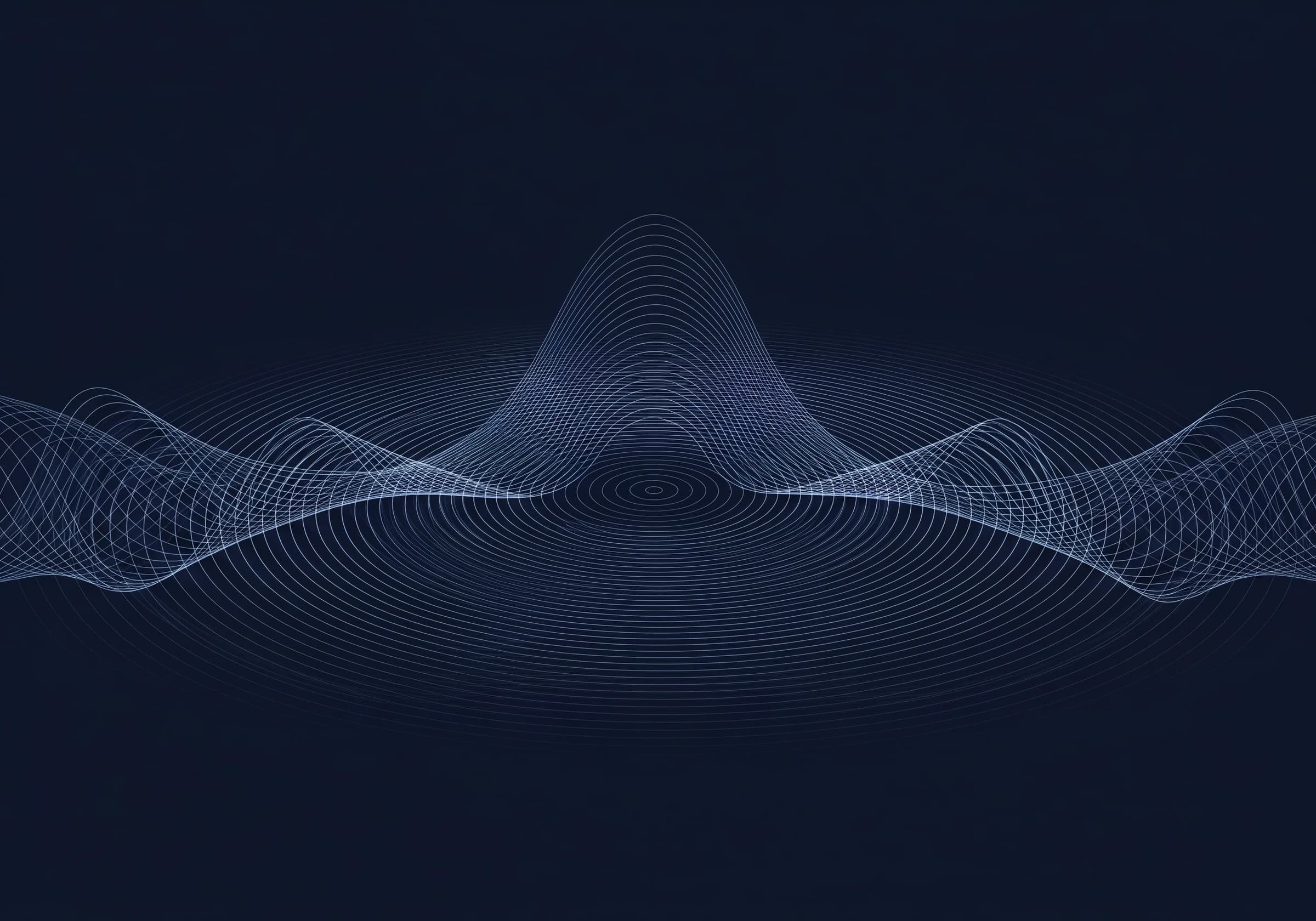 音の波紋が広がる意匠